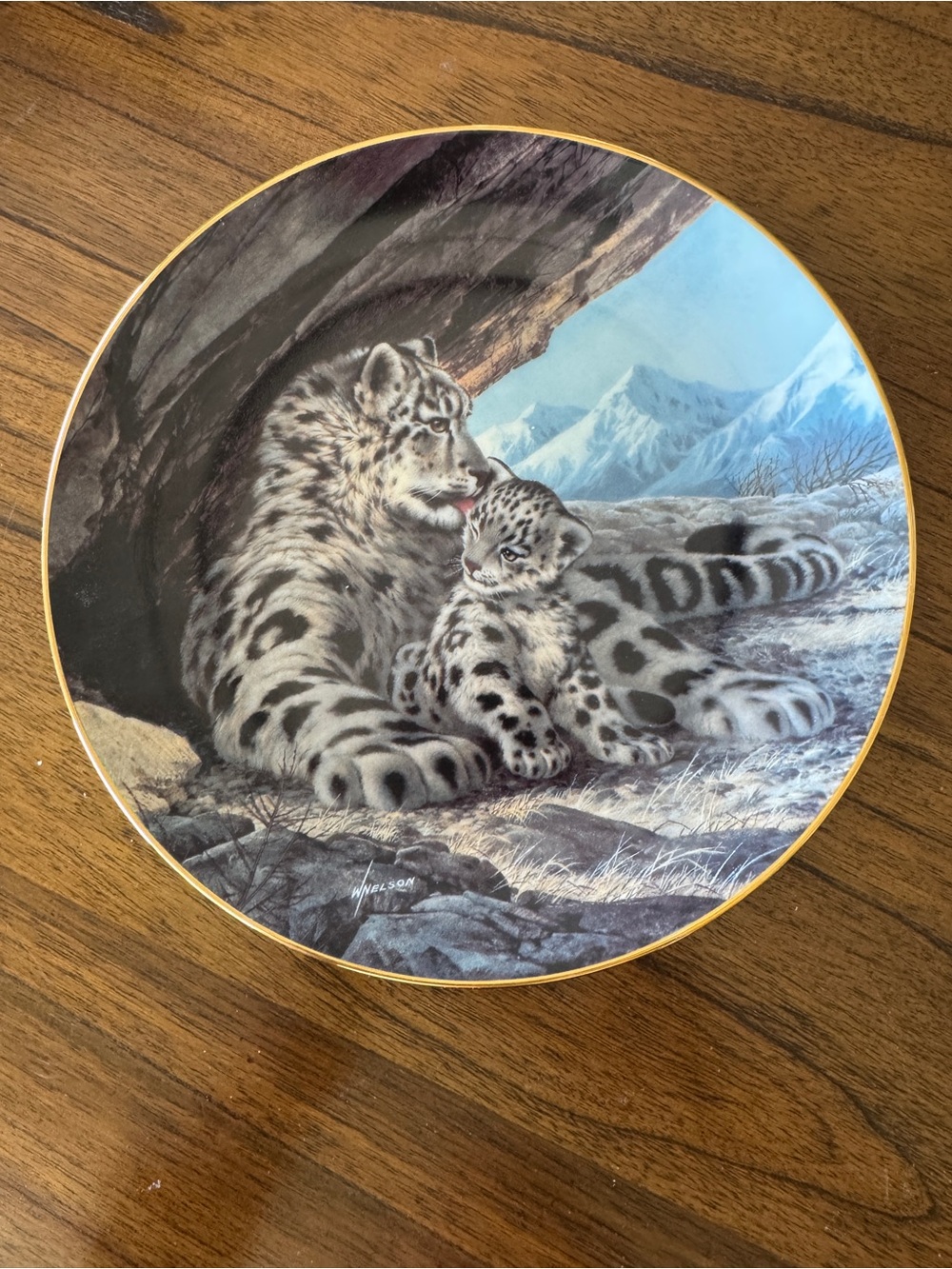 W.S. George “The Snow Leopard” Collector Plate – Will Nelson – 1989